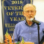 Wayne Wright accepts his award.