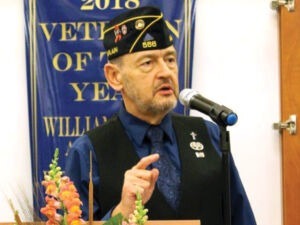 William Fast accepts his award.