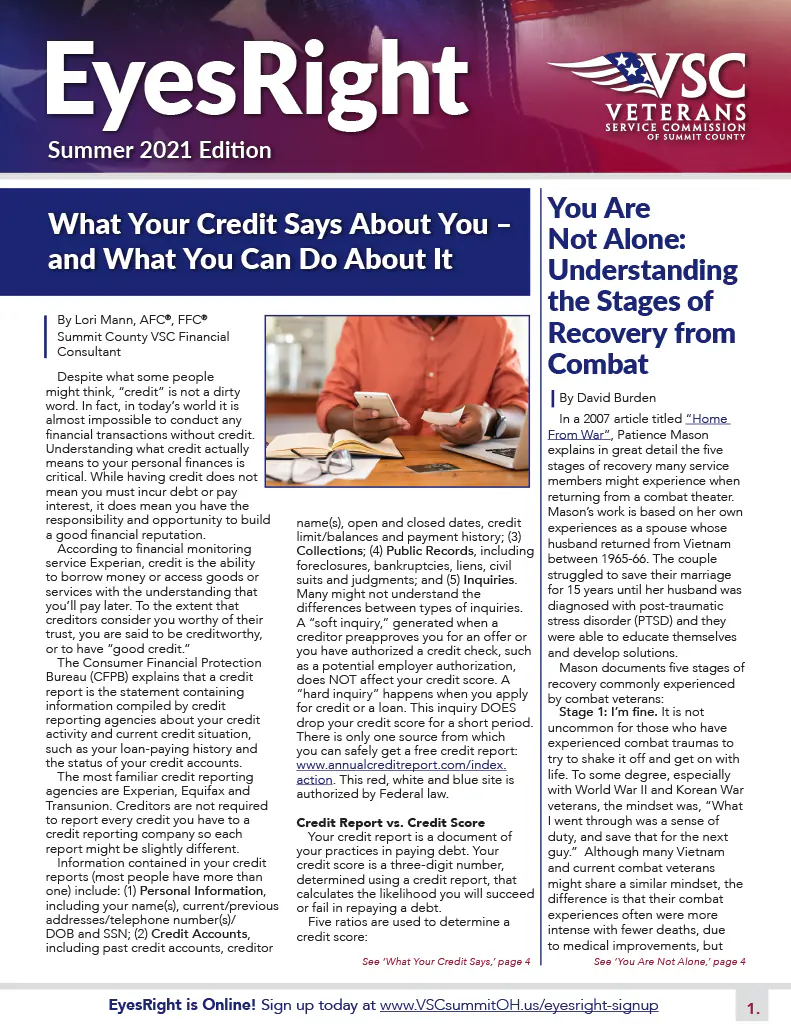 VSC EyesRight Summer 2021 Issue