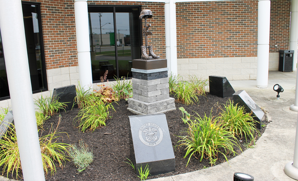 Memorial of the Fallen Soldier Battle Cross will be dedicated on Oct. 30 in front of the Akron VSC offices.
