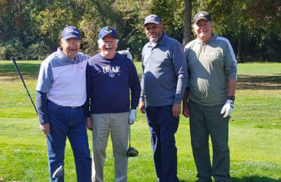 Four golfers playing at the 6th Annual James Seminaroti Benefit Golf Outing