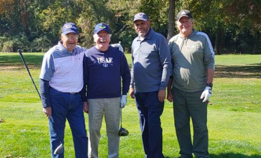 Four golfers playing at the 6th Annual James Seminaroti Benefit Golf Outing