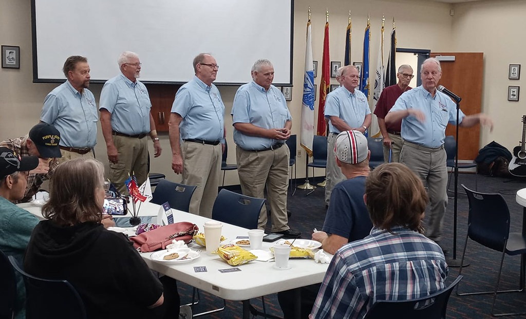 Derby Down Chorus performing at the 2023 Veteran Appreciation Cookout