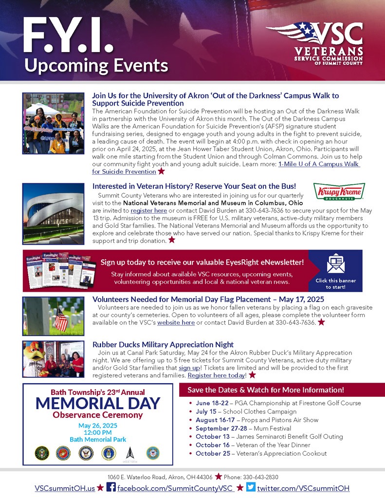 VSC Spring 2025 F.Y.I. issue cover