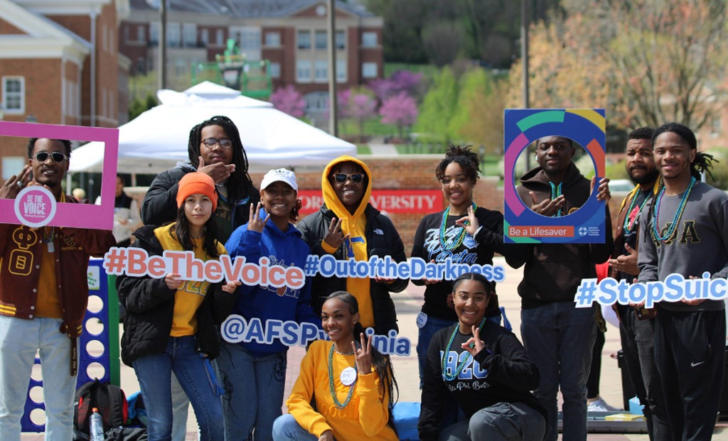 Out of the Darkness Walk participants