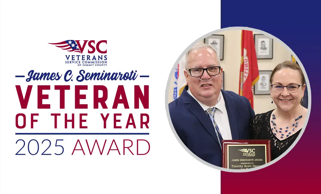 2025 Veteran of the Year Award Recipient Tim Hauser and wife Marcy