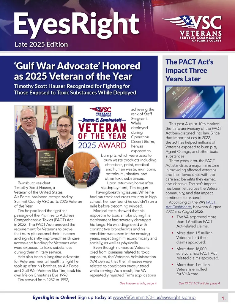 EyesRight Late 2025 issue cover